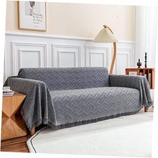 Sectional Covers for 3 Cushion Couch, Sofa Dogs, 71" x 118" /X-Large Dark Grey