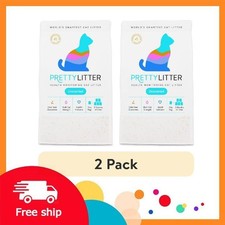 2 pack PrettyLitter, Health Monitoring Cat Litter - 8lb