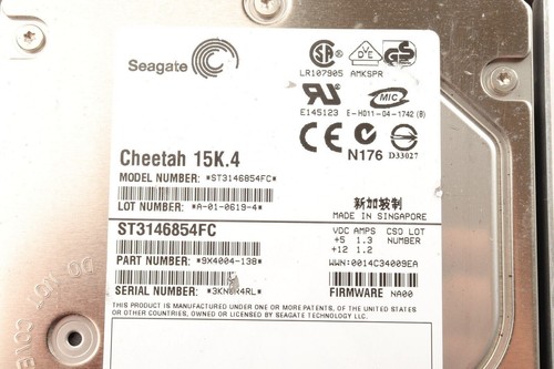 108-00054+B0 NetApp 146GB 15000RPM Fibre Channel 2 Gbps 3.5 8MB Cache Hard Drive - Picture 3 of 7