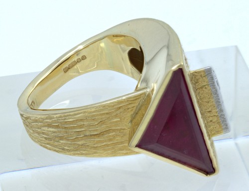 Anillo Geoffrey Turk Turmalina, Diamante, Oro Amarillo 18K - Imagen 2 de 12