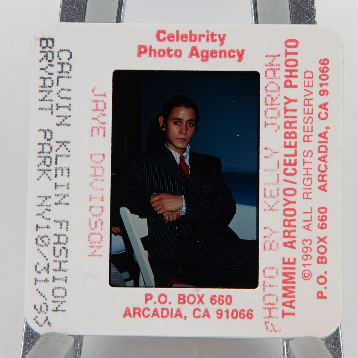 1993 Jaye Davidson Calvin Klein Fashion Bryant Park New York 1993 Jaye Davidson Calvin Klein Fashion Bryant Park New York