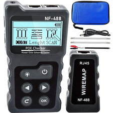 NF-488 Network Cable Testers RJ45 Continuity Checking CAT5 CAT6 LAN Ethernet Cab
