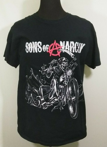 Sons of Anarchy T-Shirt Grim Reaper Biker Motorcycle Last Ride Large Tee Mens  - Picture 1 of 6