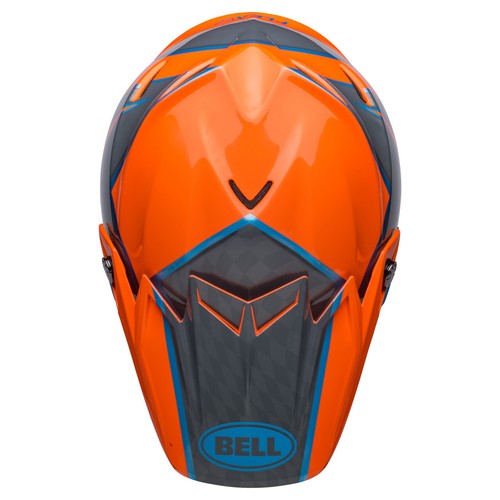 Bell MX Moto-9S Flex Adult Motocross Helmet (Sprite Orange/Grey) - Picture 7 of 8