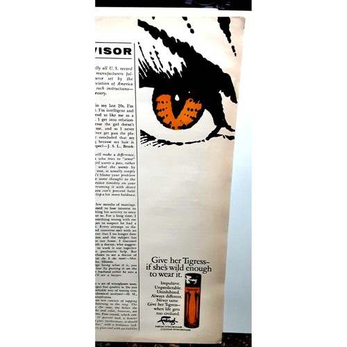 1968 Tigress If Shes Wild Enough Vintage Print Ad Original