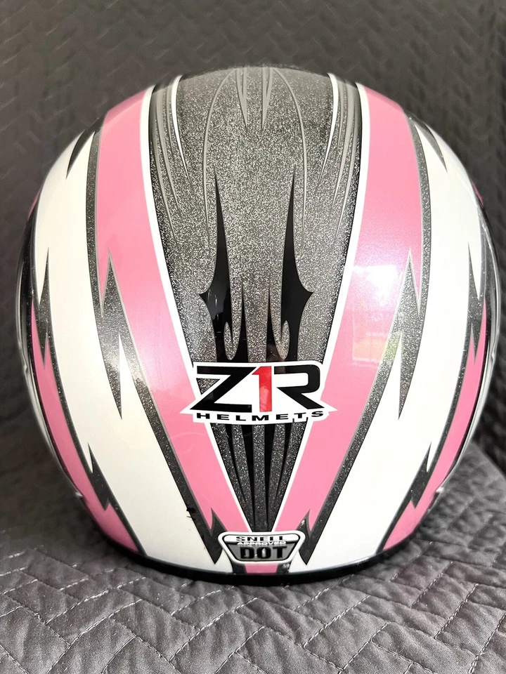 Z1R Stance мотоциклетный шлем полный щит прозрачный серый розовый черный размер маленький - Изображение 3 из 4