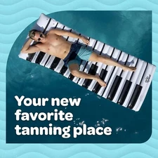 Pool Float Raft Lounger for Adults Pool Mattress Floatie for Flat Laying Tanning