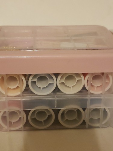 Kit de Costura Caja de Almacenamiento de Herramientas Aguja Hilo Tijera Organizador Contenedor de Medicina - Imagen 4 de 8