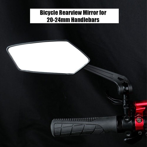 2x Bicycle Bike Cycle Handlebar Rear View Mirrors Rearview Rectangle Back Mirror - Picture 9 of 17