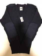 Genuine US Coast Guard Guardian Collection 100% Wool Blue Swater Size 46 New 