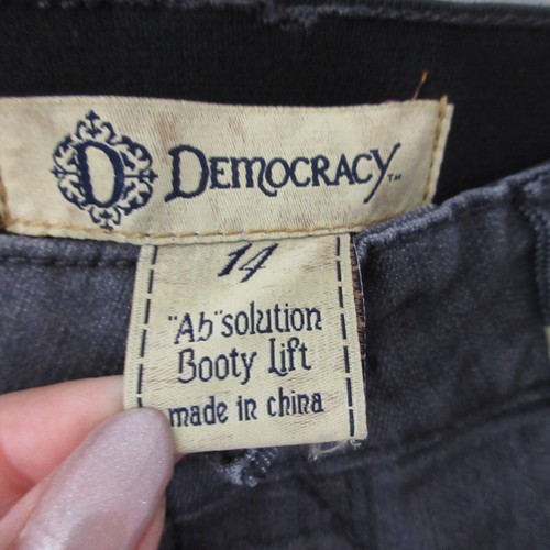 Democracy Ab Solution Jeans Plus Women 14 Gray Booty Lift Mold Hold Ankle NWT - 第 6/17 張圖片