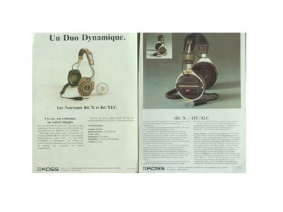 2 KOSS BROSCHÜREN, HELME K6X HVX - 1985 