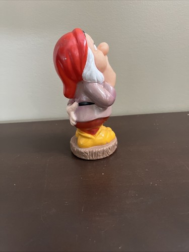 Walt Disney Sneezy 5" Biancaneve e i sette nani vasca cigolante in gomma giocattolo vintage - Foto 4 di 8