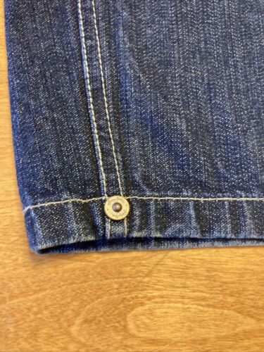 Sean John Embroidered Straight Leg Denim Jeans Mens Size 44 Blue 44X34 Baggy - Picture 10 of 24