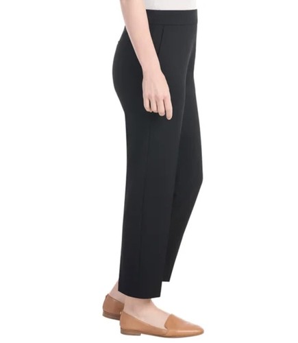 Hilary Radley Women's Crepe Pull-On Pant, Black, L - Picture 2 of 3