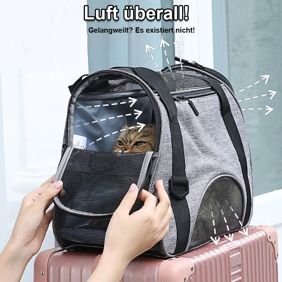 Hundetransportbox Hundebox Hundetasche Katzenbox Autotransportbox Faltbar Neu - Bild 3 von 4