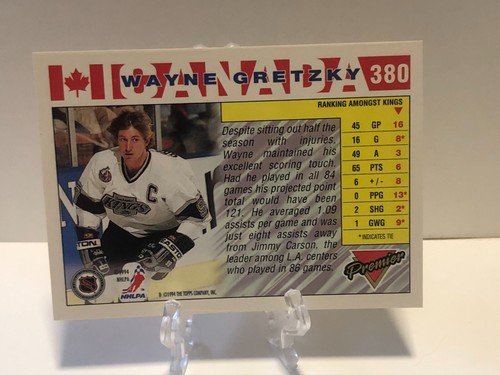 1993-94 OPC Premier Gold Wayne Gretzky #380 - Picture 2 of 2