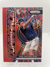 2024 PRIZM LIV GOLF DOMINANCE RED #14 PHIL MICKELSON 17/149 HYFLYERS GC