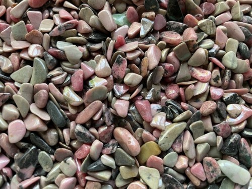 4oz Rhodonite Chips Canada 5-10mm Tumbled Stones Reiki Healing Crystals Love - Picture 2 of 3