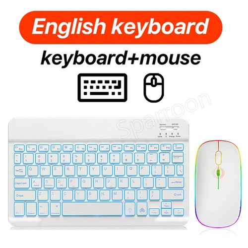 Hintergrundbeleuchtete Bluetooth Touchpad Tastatur Maus für iMac iPad iPhone Android Tablet PC - Bild 70 von 90