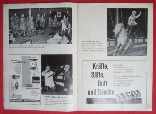Orig. Werbebroschüre Programmheft Gross-Circus Zirkus Varieté Busch-Berlin 1966 - Bild 7 von 15