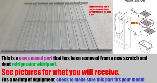 Whirlpool refrigerador congelador estante cable W10318947 WPW10318947 🔵GENUINO - Imagen 1 de 6