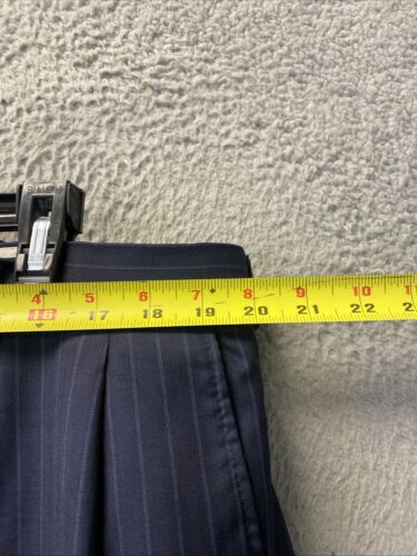 Hickey Freeman 100% Wool Suit Size 46 R RETAIL $1595 Navy Stripes/114-71 - Picture 20 of 24