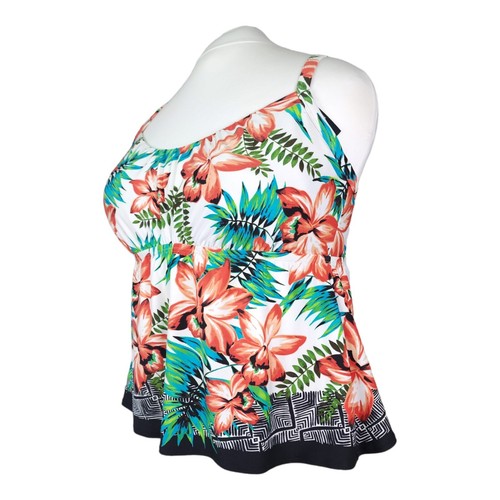 Coco Reef Underwire Tankini Swim Top Womens Plus Size 18W Bra Size 40C - Picture 3 of 10