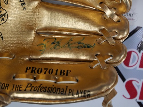 DOUG MIENTKIEWICZ SIGNED MINI RAWLINGS GOLD GLOVE AWARD WITH "2001" JSA COA - Picture 2 of 2