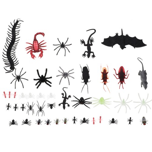 Halloween Assorted Bugs Fake Roaches Halloween Pranktoys Toy Bugs Scorpion Toy - Picture 10 of 12