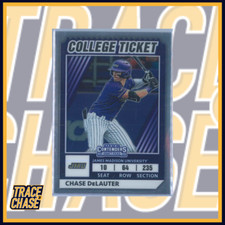 2022 Panini Elite Extra Edition Baseball Chase DeLauter College Ticket #CTO-9
