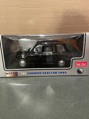 自動車 Sun Star 1/18 London Taxi Cab 1998 Sun Star TX1 London Taxi Cab 1998 1:18 Diecast Black | eBay