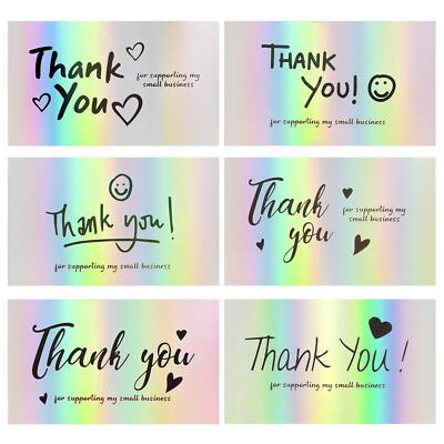 120Pcs Thank You Cards Small Business, Mini 6 Styles Thank You for Supporting