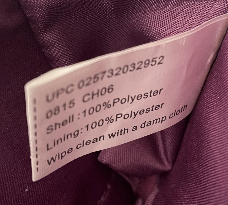 Cartera Travelon de tela púrpura Foto 4 de 4