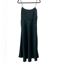 BHLDN Emerald Green Slip Dress