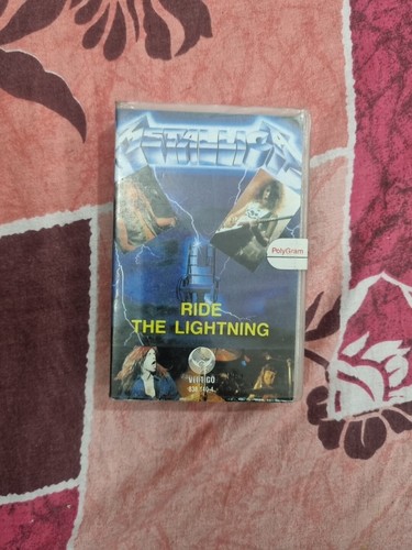 Casete de audio Metallica Ride The Lightning Clamshell IMPORTACIÓN INDIA cinta sellada - Imagen 1 de 4