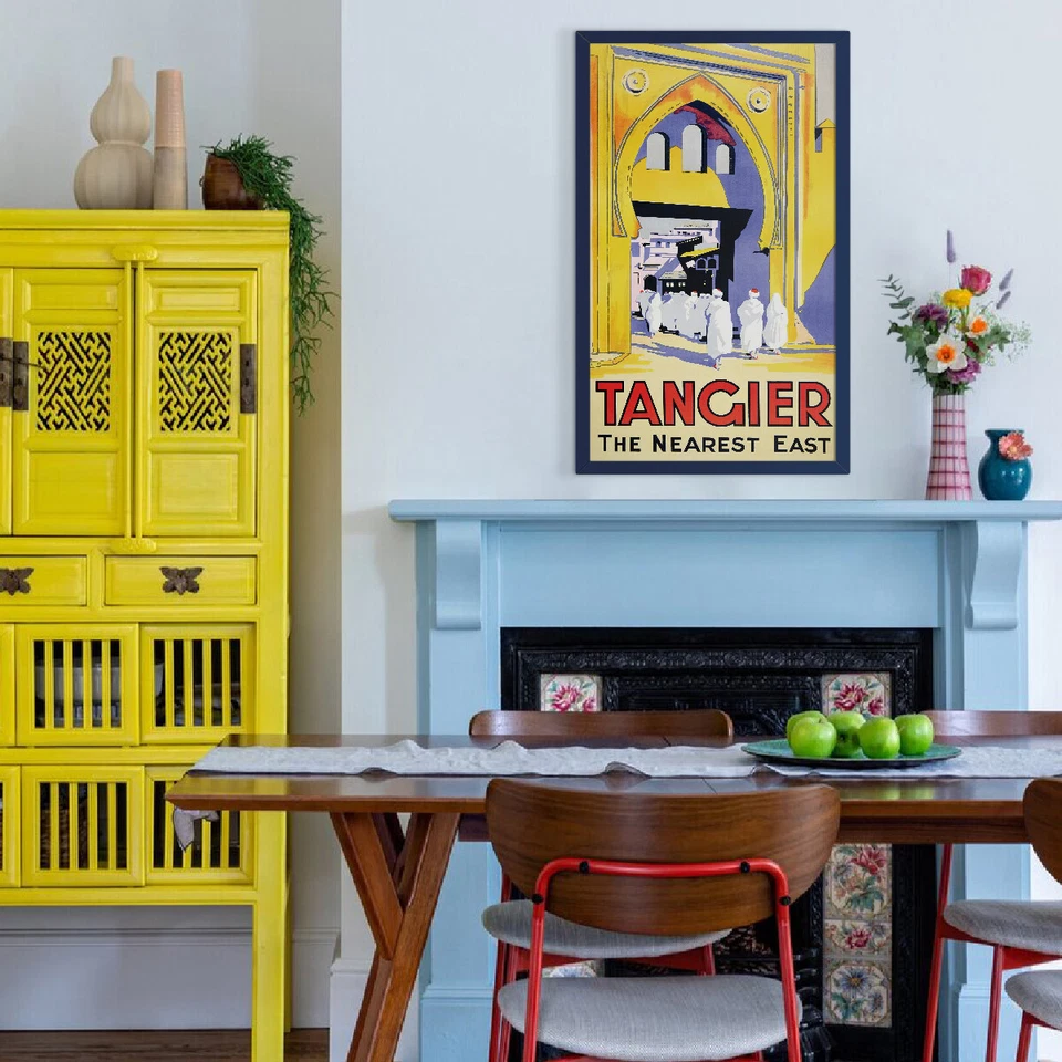 Póster Tánger, años 20 | 20x33" tamaño grande | Marruecos, estilo musulmán | Medina Foto 2 de 4