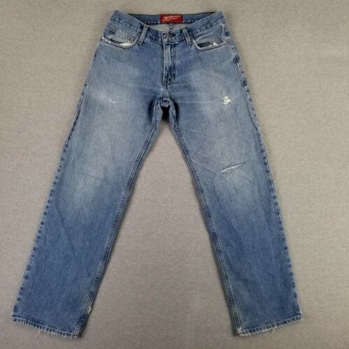 Vintage Arizona 29x32 Loose Straight Jeans Baggy Retro 90s Distressed Wide Loose