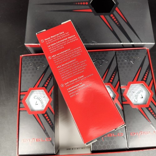 Callaway Diablo White Golf Balls 12 Pack - 4 Sleeves - Picture 3 of 4