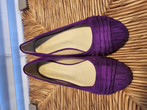 Ollio Women's Shoes Faux Suede Pleated Comfort Ballet Flats Size 7 - Picture 4 of 9