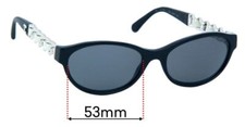 SFx Replacement Sunglass Lenses fits Chanel 3223-Q - 53mm Wide
