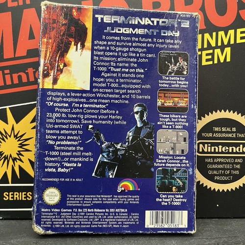 Terminator 2 Judgment Day Boxed Nintendo Nes PAL TESTED FREE TRACKED POSTAGE - Picture 4 of 17