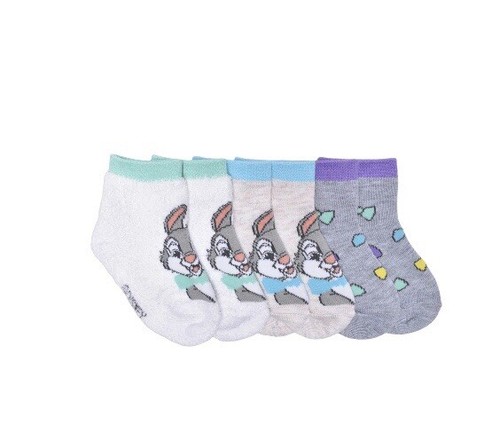 3 Paar Pack Disney Klopfer (von Bambi) Söckchen Größe 12-24 m Kleinkind Baby - Bild 6 von 9