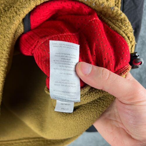 Topo Designs Mountain Fleece Jacket Mens Medium Brown 1/4 Zip Walking Outdoors - Picture 9 of 14