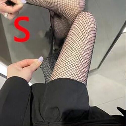 Womens Fishnet Tights Sexy Cross Mesh Fencenet Stockings Black Fishnets Pantyhos - Picture 11 of 13