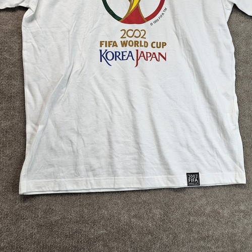UEFA JAPAN COREA 2002 World cup T shirt L Vintage 1999 Official Licensed Product - Picture 4 of 14