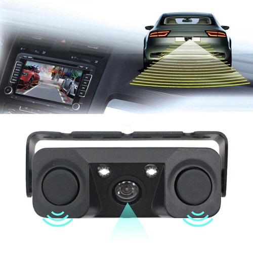 170 Degree black 3 IN 1 Video Parking Sensor Car Reverse Backup Rear View Camera - Picture 8 of 16