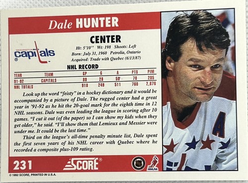 AUTOGRAPHED 1992-93 SCORE HOCKEY CARDS YOU SELECT - Picture 135 of 257