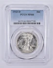 1943-D Walking Liberty Half Dollar MS66 PCGS *9222