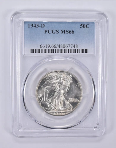 1943-D Walking Liberty Half Dollar MS66 PCGS *9222